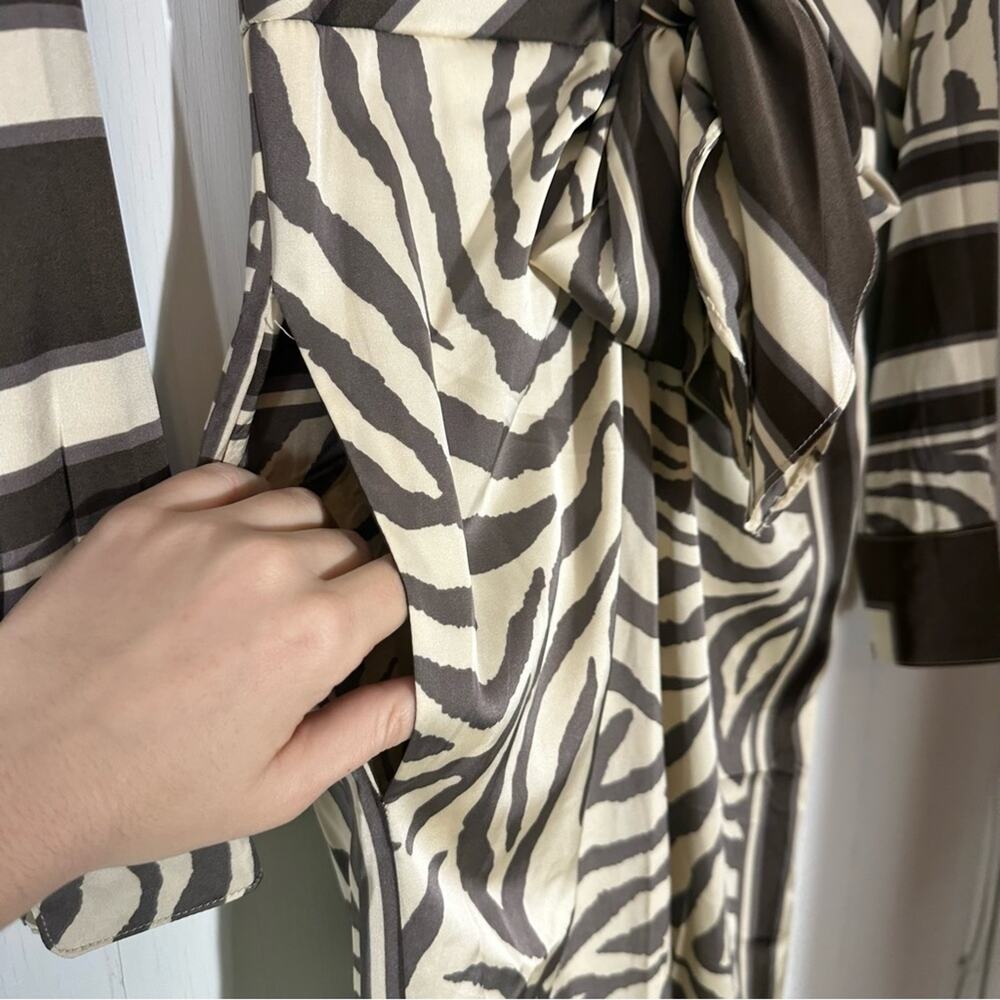 NEW Fashion Nova St. Tropez Animal Jumpsuit- Brown Combo Size XS - Picture 9 of 13
